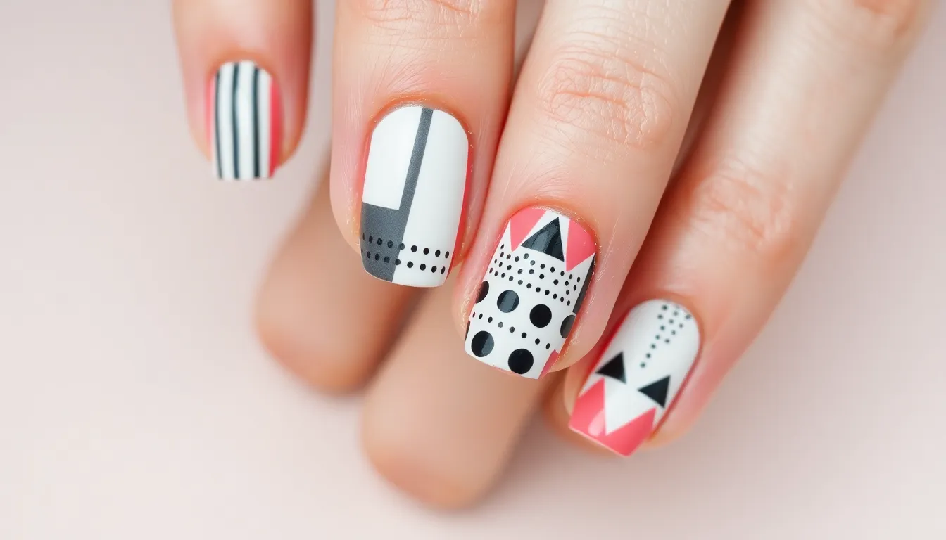 50+ Stunning Nail Art Ideas for Short Nails That Look Amazing 2 50+ Stunning Nail Art Ideas for Short Nails That Look Amazing 1