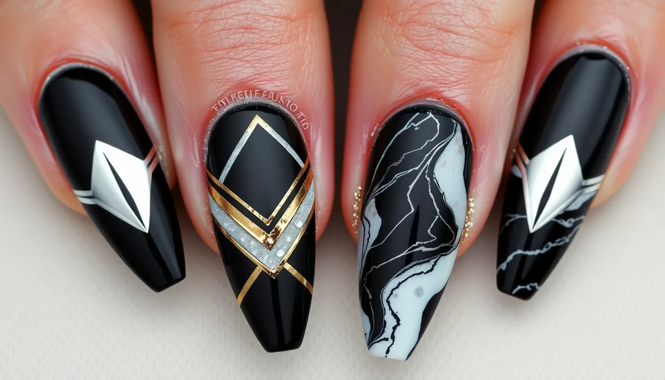 25 Stunning Stiletto Nail Art Ideas That'll Make You Ditch Your Regular Manicure 2 25 Stunning Stiletto Nail Art Ideas That'll Make You Ditch Your Regular Manicure 1