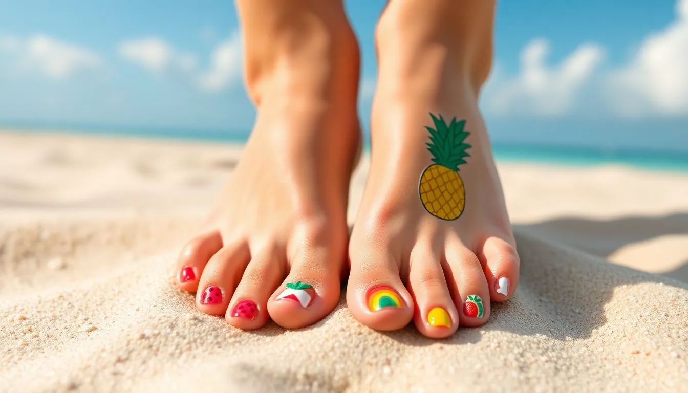 50+ Stunning Summer Toe Nail Ideas: From Tropical to Minimalist Designs 2 50+ Stunning Summer Toe Nail Ideas: From Tropical to Minimalist Designs 1