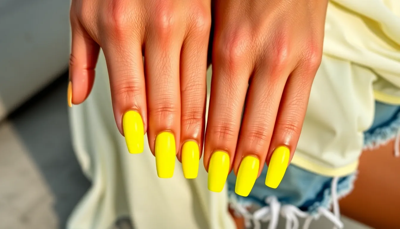 50+ Stunning Yellow Nail Ideas: From Neon to Pastels & Chrome Designs 2 50+ Stunning Yellow Nail Ideas: From Neon to Pastels & Chrome Designs 1